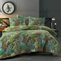Day Dream Linde - Dekbedovertrek - Eenpersoons - 140x200/220 cm - Zwart
