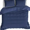 De Witte Lietaer Dekbedovertrek Katoen Satijn Olivia- 240 x 220 cm - Blauw
