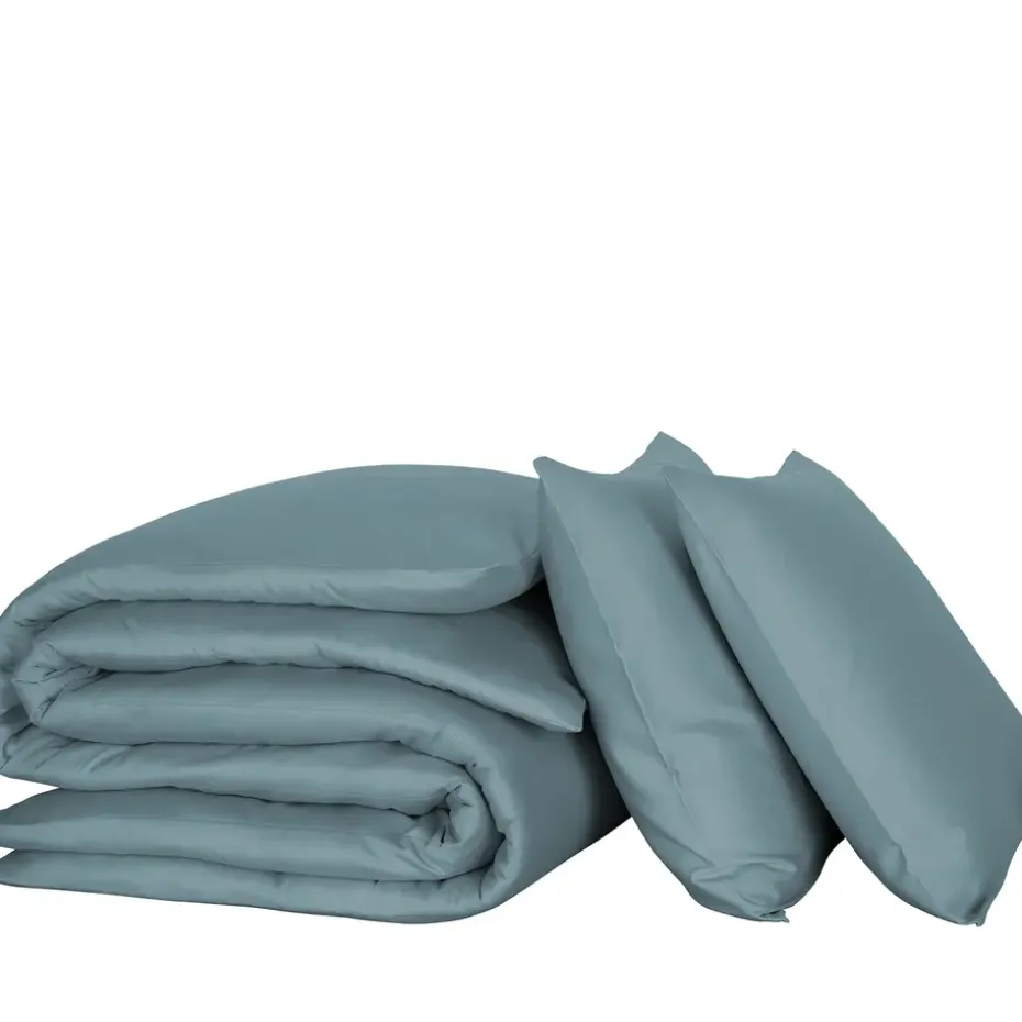 De Witte Lietaer Dekbedovertrek Katoen Satijn Olivia - 240 x 220 cm - Groen