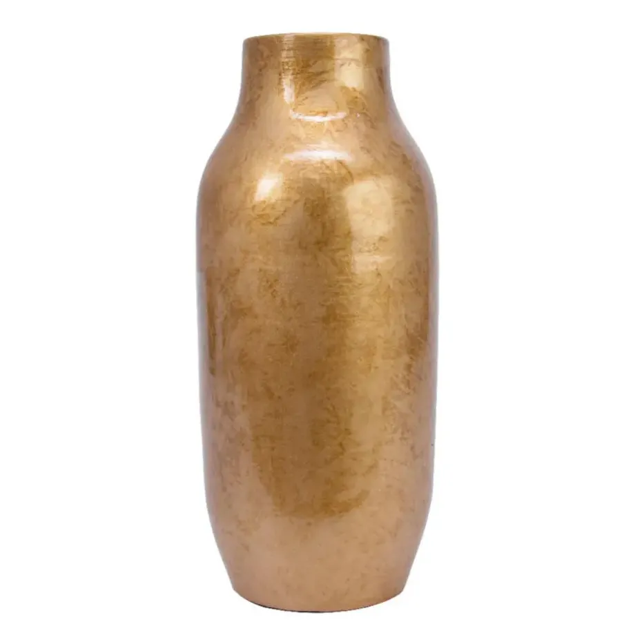 Decoris Design Bloemenvaas Terracotta - 22 x 50 cm - glazuurlook