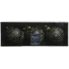 Decoris Kerstballen - 3 stuks - brass zwart met goud - 8 cm