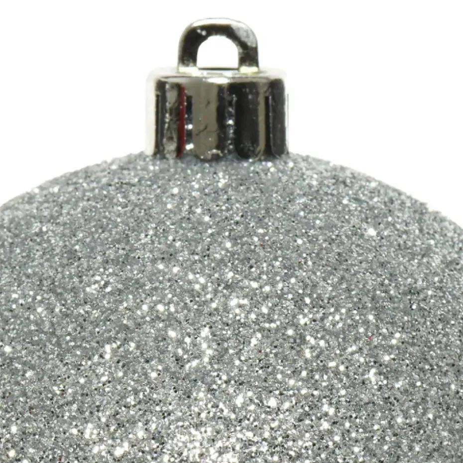 Decoris kerstballen - 30x st - zilver - D6 cm