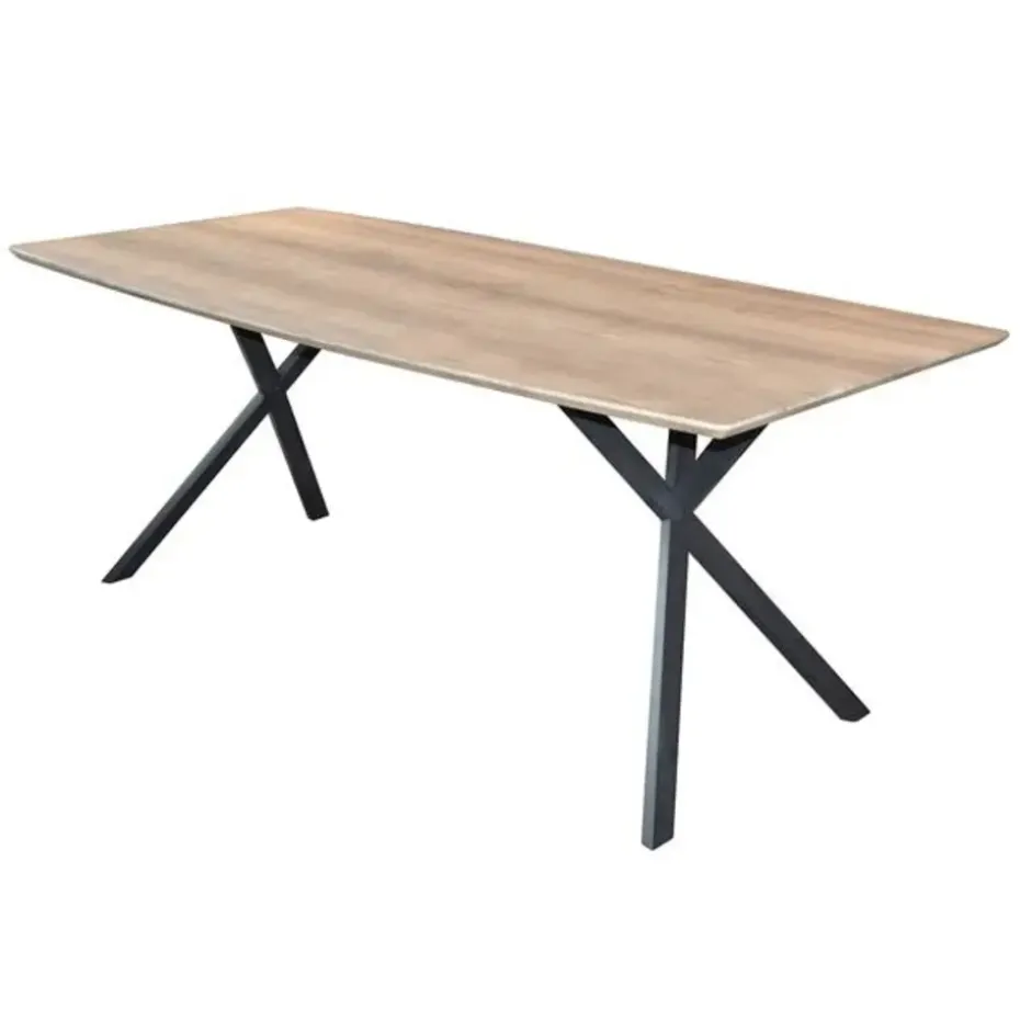 Deens ovale eettafel Hanna 160x90 eiken antiquewash - 160x160x76 cm - Eikenhout