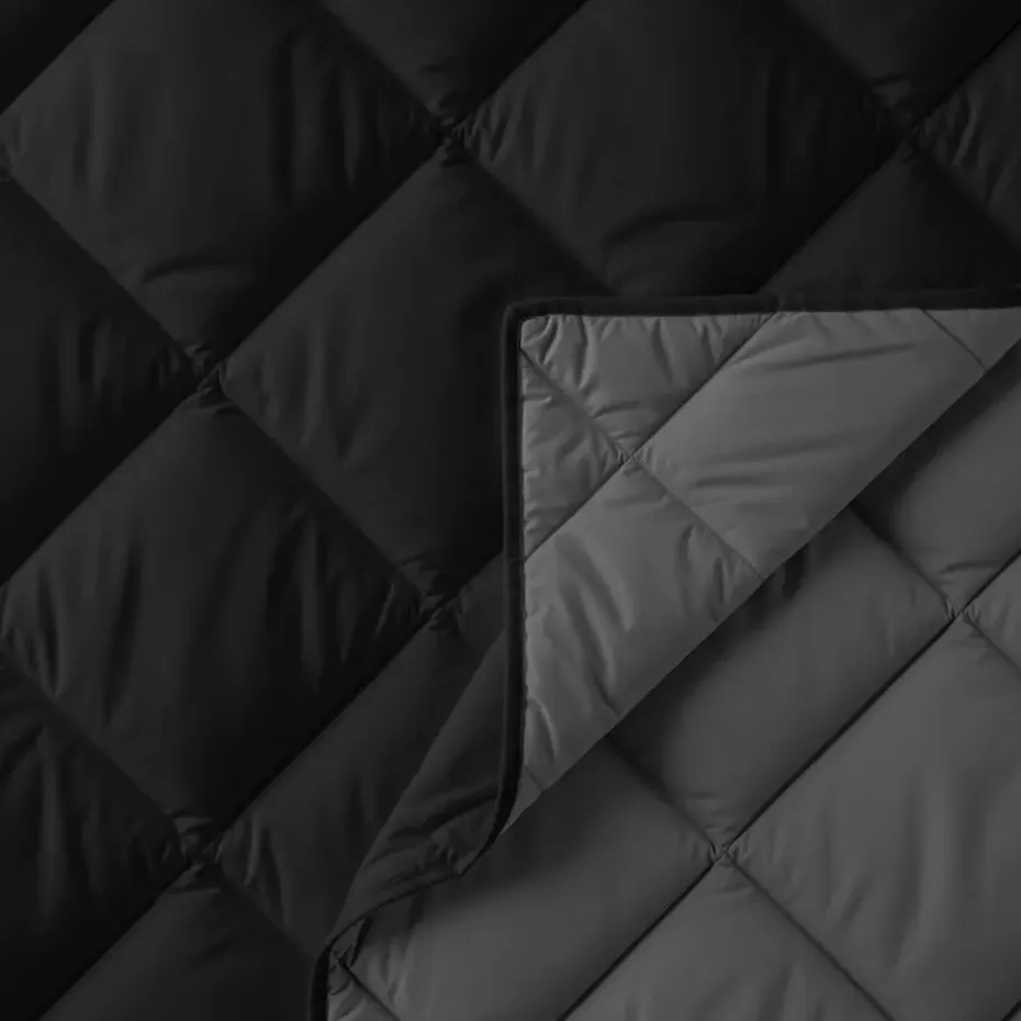 Dekbed zonder Overtrek Diamond 200x200 – Met Kussenslopen – Wasbaar – Zwart