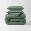 Dekbed zonder Overtrek Diamond 200x200 – Incl. Kussenslopen – Wasbaar – Groen