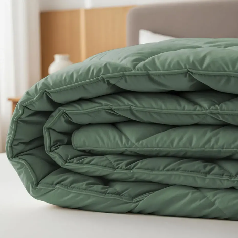 Dekbed zonder Overtrek Diamond 200x200 – Incl. Kussenslopen – Wasbaar – Groen