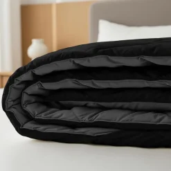 Dekbed zonder Overtrek Diamond 140x200 – Incl. Kussenslopen – Wasbaar – Zwart