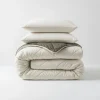 Dekbed zonder Overtrek Diamond 200x200 – Met Kussenslopen – Wasbaar – Crème/Kaki