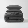Dekbed zonder Overtrek Diamond 240x200 – Met Kussenslopen – Wasbaar – Antraciet