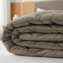 Dekbed zonder Overtrek Diamond 200x200 – Incl. Kussenslopen – Wasbaar – Taupe