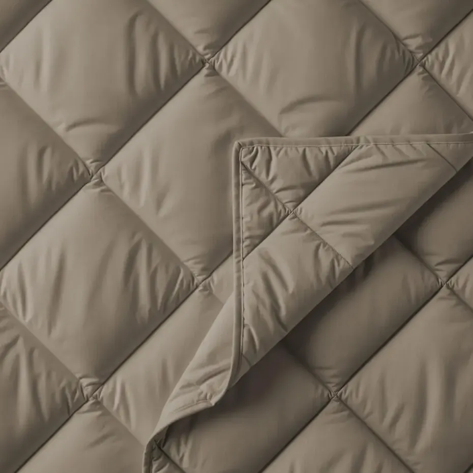 Dekbed zonder Overtrek Diamond 200x200 – Incl. Kussenslopen – Wasbaar – Taupe