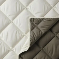 Dekbed zonder Overtrek Diamond 140x200 – Met Kussenslopen – Wasbaar – Crème/Kaki