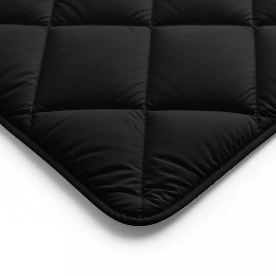 Dekbed zonder Overtrek Diamond 200x200 – Met Kussenslopen– Wasbaar – Zwart/Blauw