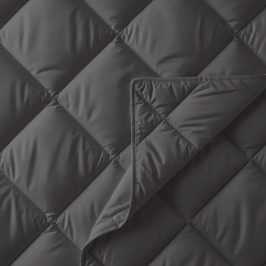 Dekbed zonder Overtrek Diamond 200x200 – Met Kussenslopen – Wasbaar – Antraciet