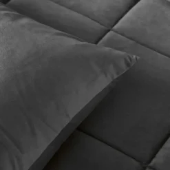 Dekbed zonder Overtrek Velvet 240x200 – Superzacht & Wasbaar – Antraciet