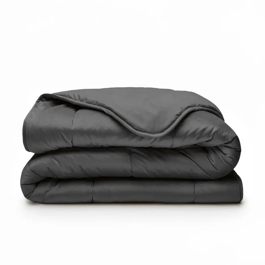 Dekbed zonder Overtrek Velvet 140x200 – Superzacht & Wasbaar – Antraciet
