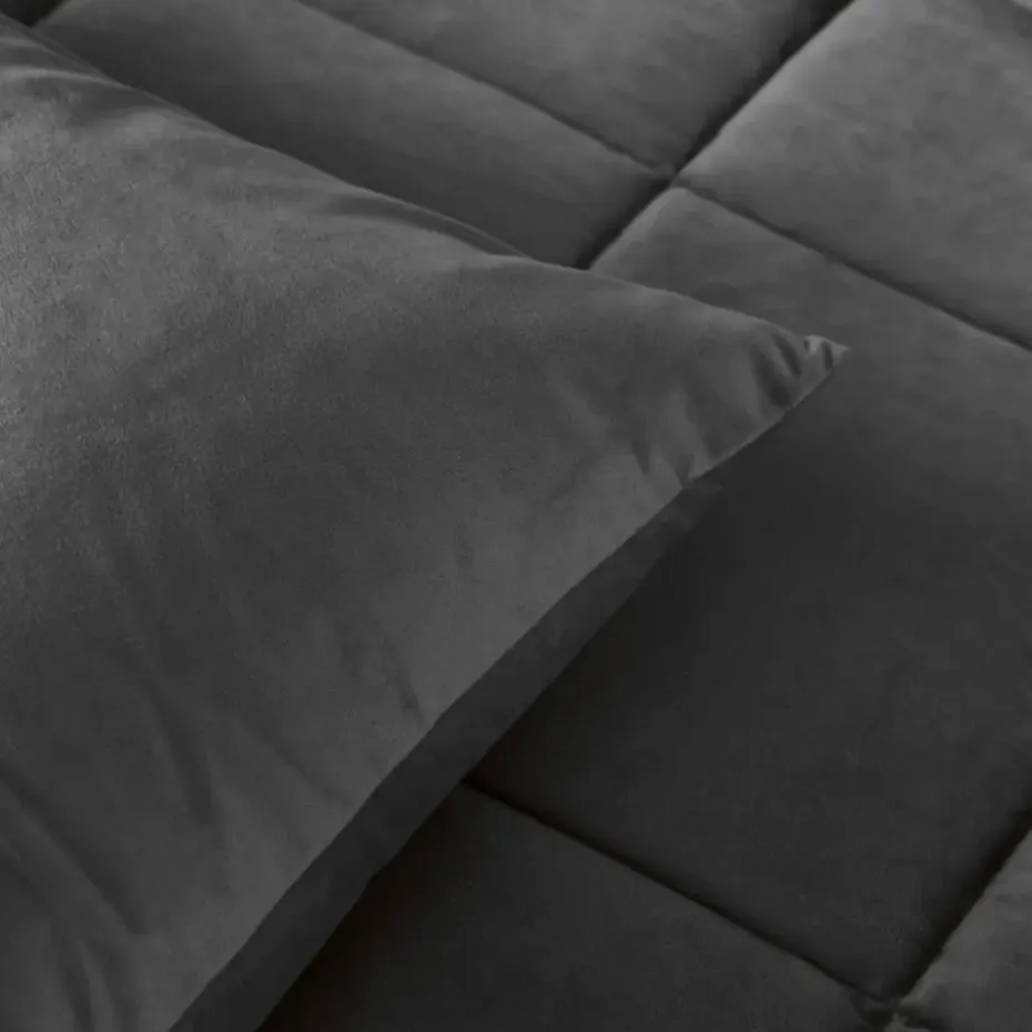 Dekbed zonder Overtrek Velvet 140x200 – Superzacht & Wasbaar – Antraciet
