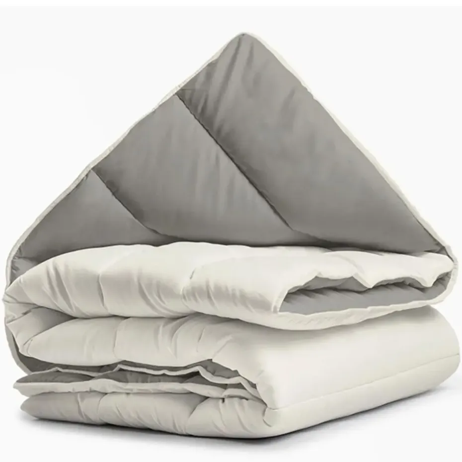 Dekbed zonder Overtrek 140x200 – Incl. Kussenslopen – Wasbaar – Crème/Kaki