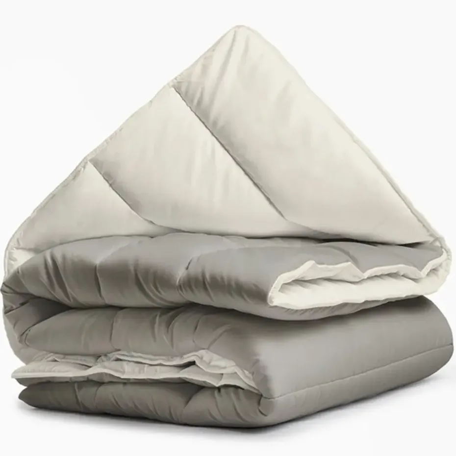 Dekbed zonder Overtrek 140x200 – Incl. Kussenslopen – Wasbaar – Crème/Kaki