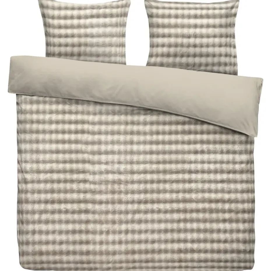 Dekbedovertrek Brylin - zand - 200x200/220 cm