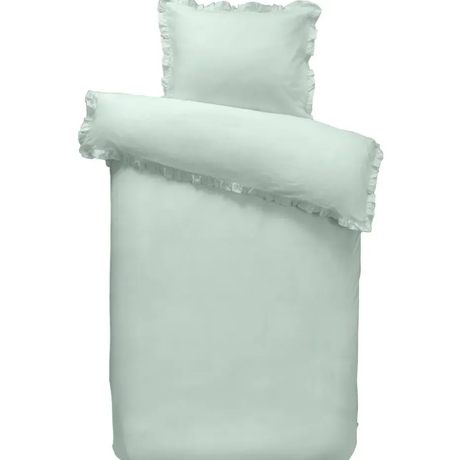 Dekbedovertrek Cato - groen - 140x200/220 cm