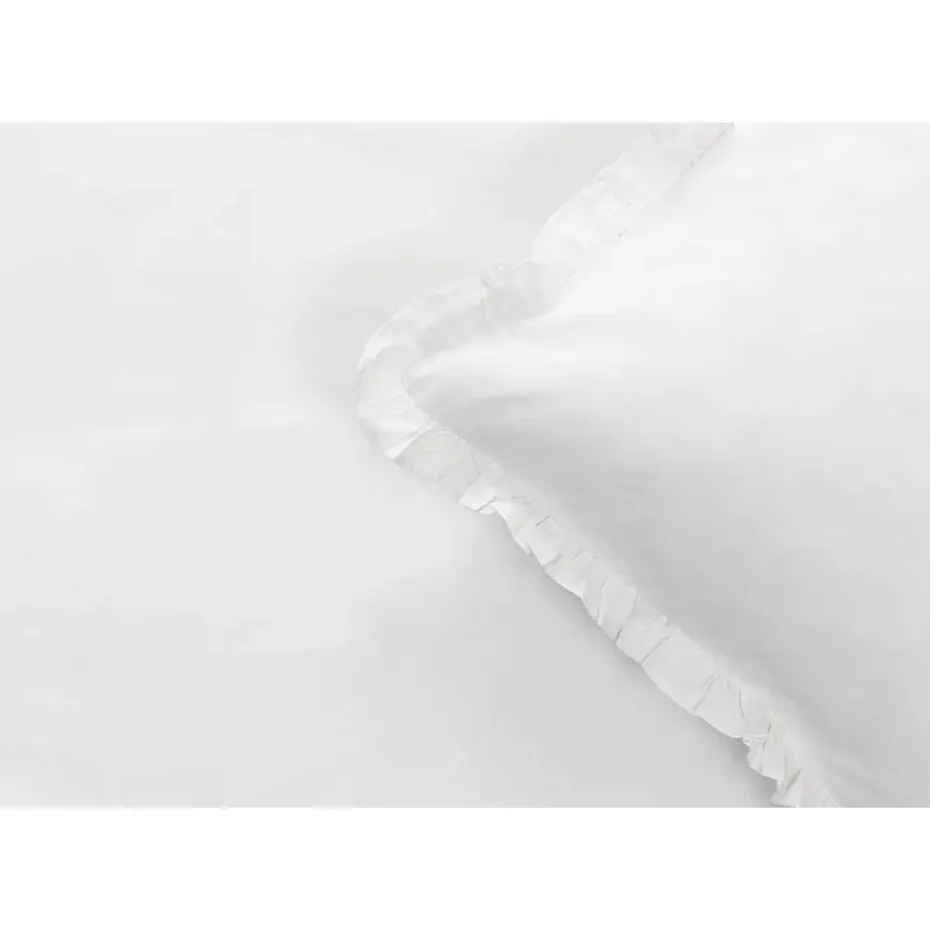 Dekbedovertrek Cato effen - wit - 240x200/220 cm