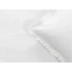 Dekbedovertrek Cato effen - wit - 140x200/220 cm