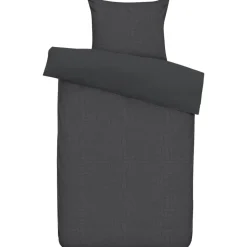 Dekbedovertrek Cozy Contour - antraciet - 140x220 cm