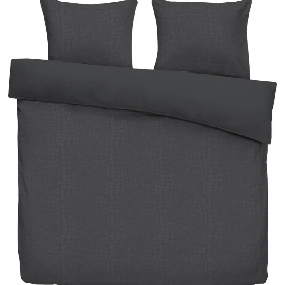 Dekbedovertrek Cozy Contour - antraciet - 200x220 cm