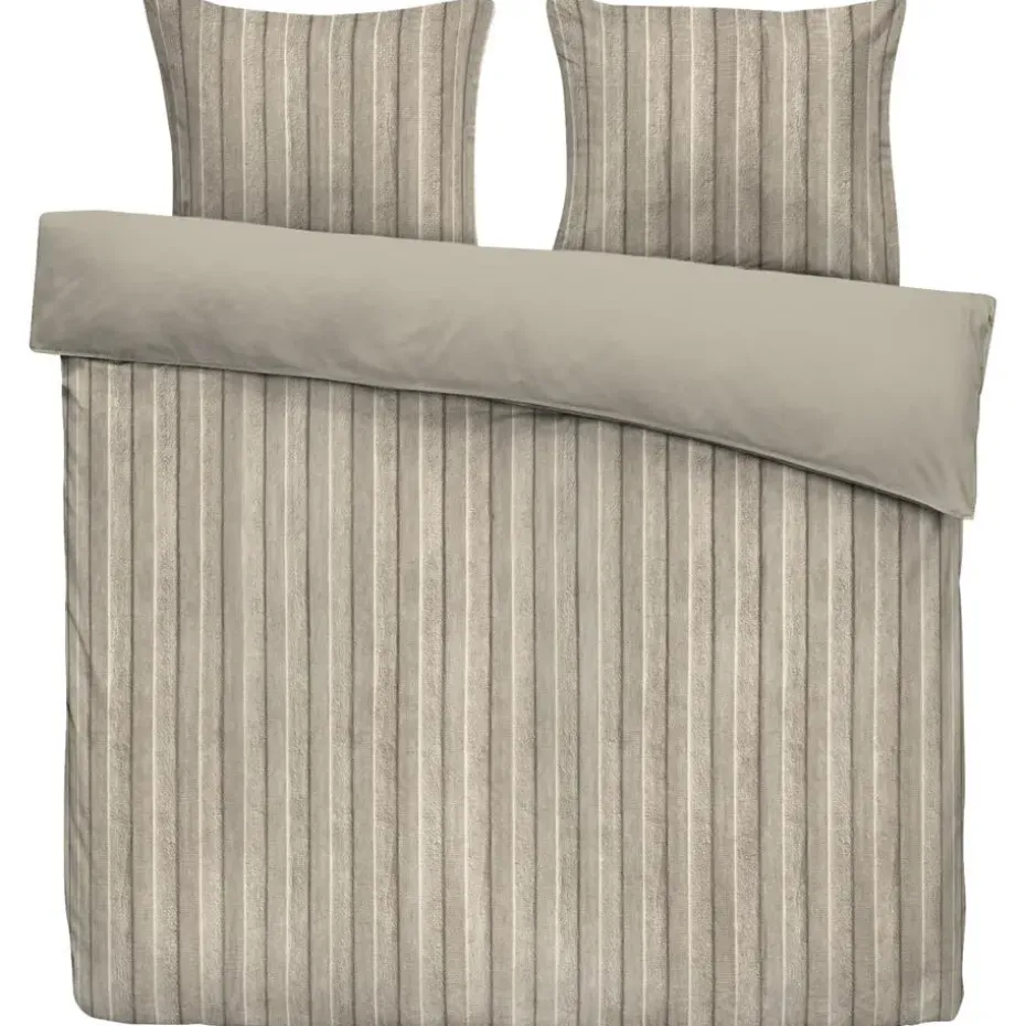 Dekbedovertrek Felix - zand/taupe - 200x200/220 cm