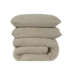 Dekbedovertrek Fur Teddy 140x220 – Fluweelzacht & Knus Design – Taupe