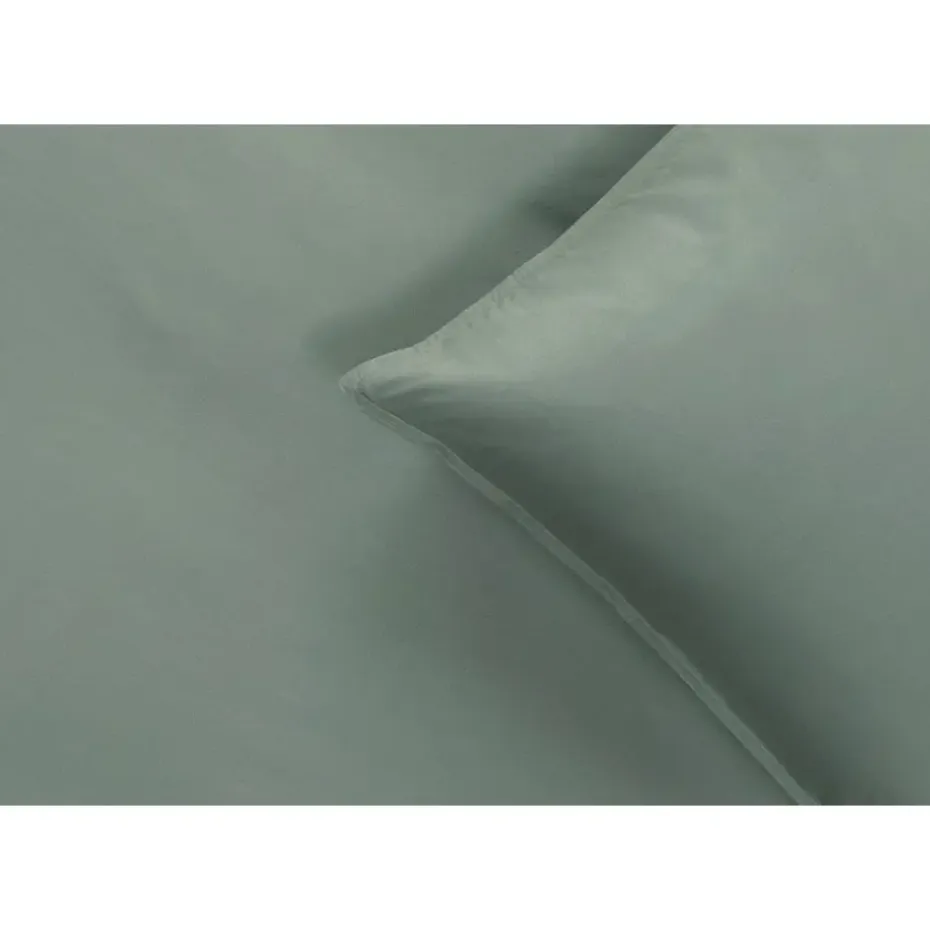 Dekbedovertrek Jorrit effen - groen - 200x200/220 cm