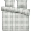 Dekbedovertrek Laurens - off-white/groen - 240x200/220 cm