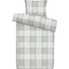 Dekbedovertrek Laurens - off-white/groen - 140x200/220 cm