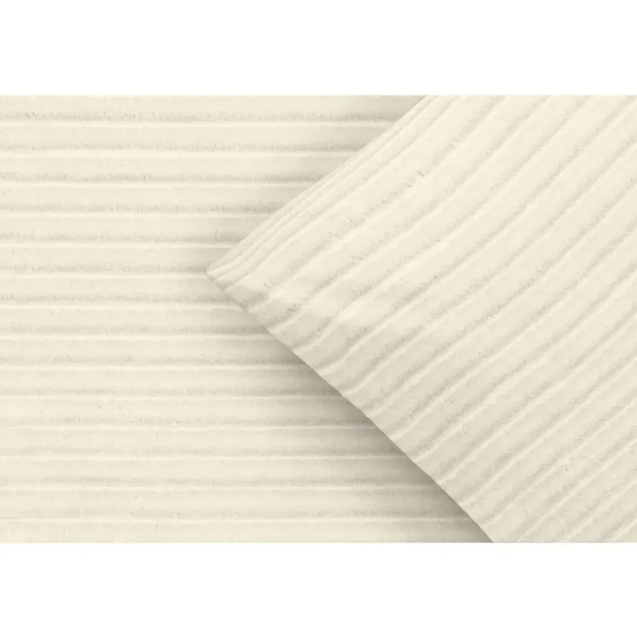 Dekbedovertrek Pluch Lines - off-white - 200x220 cm
