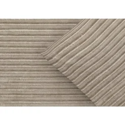Dekbedovertrek Pluch Lines - zand - 140x220 cm
