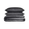 Dekbedovertrek Velvet Cartier 240x220 – Fluweelzacht Uni Design – Antraciet