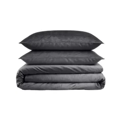 Dekbedovertrek Velvet Cartier 240x220 – Fluweelzacht Uni Design – Antraciet