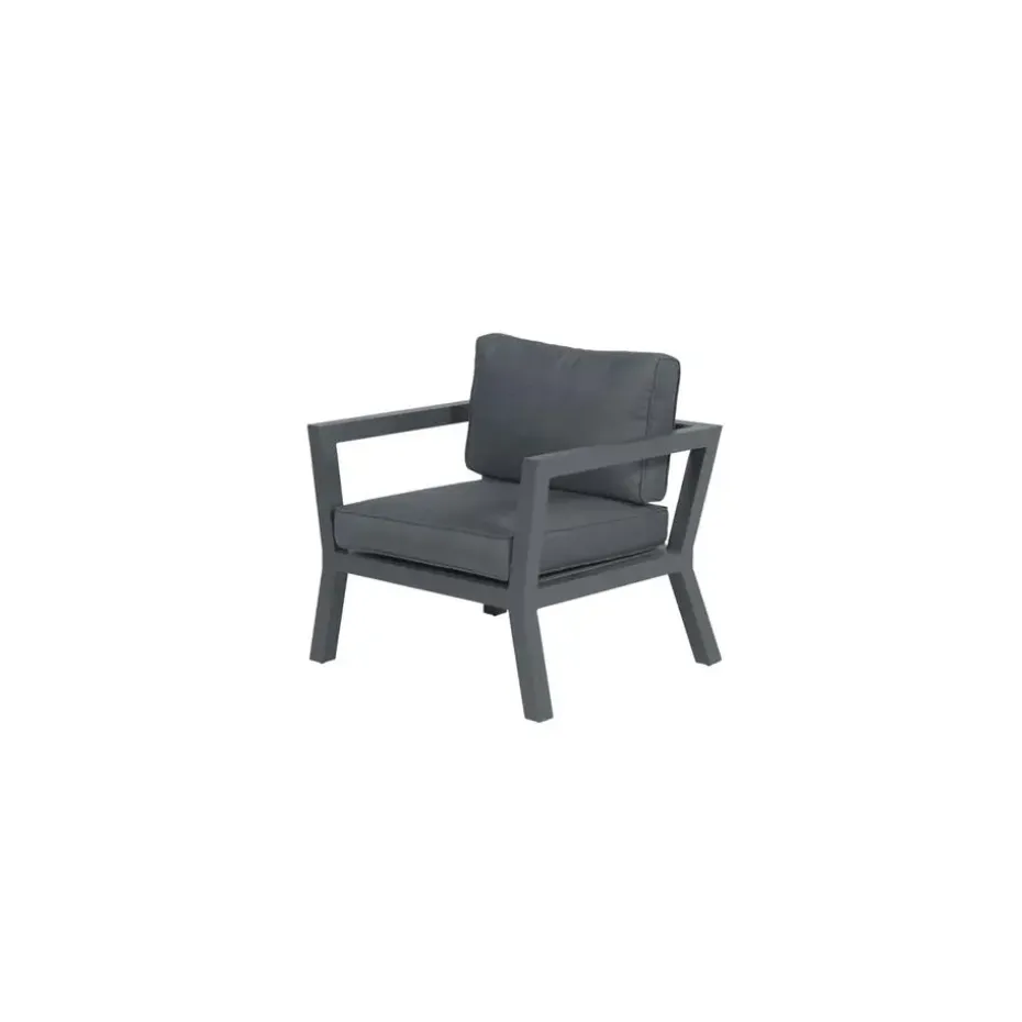 5-delige loungeset Ridge –4 luxe lounge fauteuils inclusief salontafel