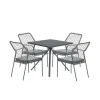 5-delige tuinset Dido stoel mosgroen -Rimini tafel- Garden Impressions