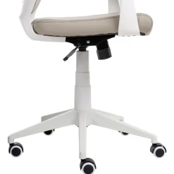 DELIGHT - Bureaustoel - Taupe - Kunstleer