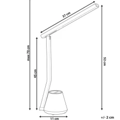 DENEB - Bureaulamp LED - Zwart - Synthetisch materiaal