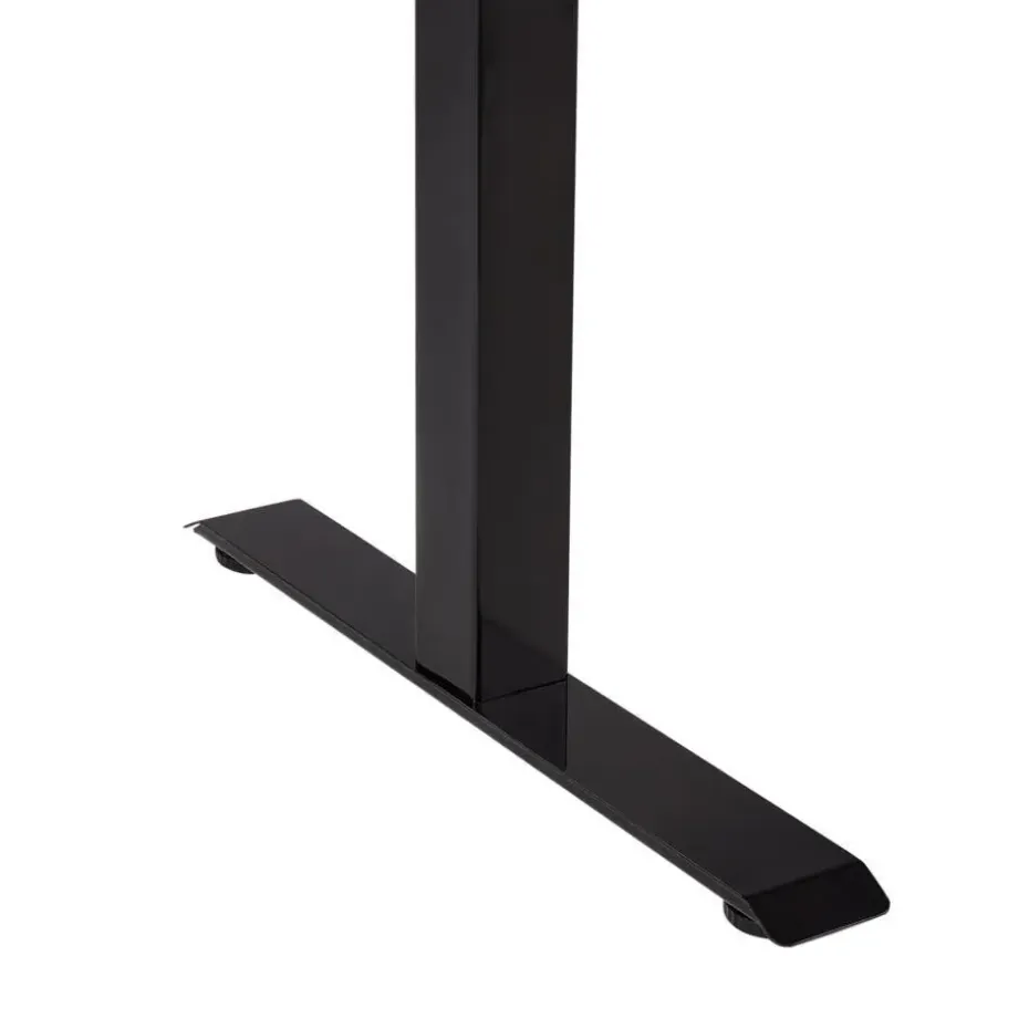 DESTINES - Elektr bureau - Zwart/Lichtbruin - 120 x 60 cm - Vezelplaat