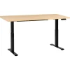 DESTINES - Elektr bureau - Zwart/Lichtbruin - 180 x 72 cm - Vezelplaat