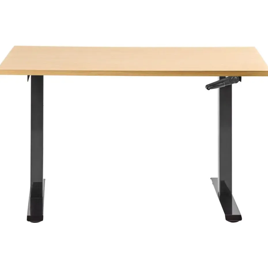 DESTINES - Sta-bureau - Zwart/Lichtbruin - 120 x 72 cm - Vezelplaat
