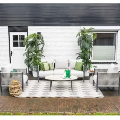 Diamo loungeset - 3-delig - carbon black - grey sand - valley sand