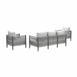 Diamo loungeset - 3-delig - carbon black - grey sand - valley sand