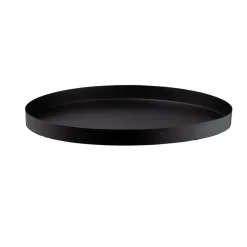 Dienblad Fenno - zwart - metaal - Ø52 cm