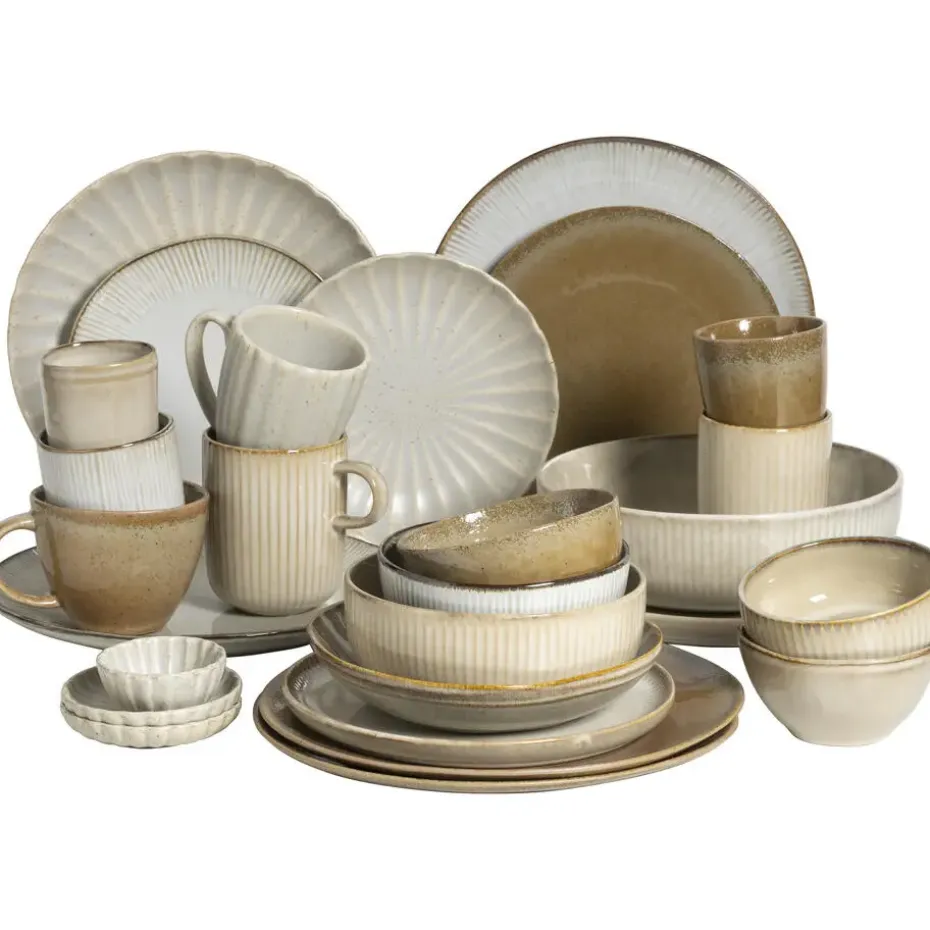 Dinerbord Flora off-white stoneware - Ø27,5cm
