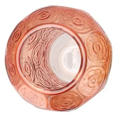 DK Design boeket vaas Circle - glas - oranje - 15 x 25 cm